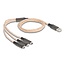 Delock USB RGB Charging Cable 3 in 1 Type-A to Lightning™ / Micro USB / USB Type-C™ 1.20 m