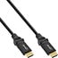 HDMI rotatiekabel, InLine®, High Speed HDMI® kabel, type A M/type A M, zwart, gouden contacten, 0,5m