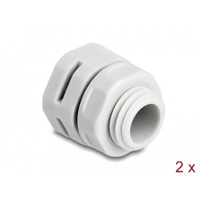 Delock Ventilation Plug M12 grey 2 pcs