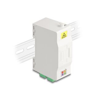 DeLOCK Delock Optical Fiber Connection Box for DIN rail with splice holder and 4 x SC Simplex coupler