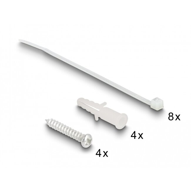 Delock Consolidation Point Box 4 port for Keystone Modules