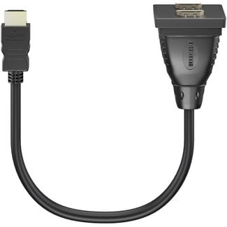 Goobay Goobay HDMI™ cable adapter, gold-plated 0.1 m