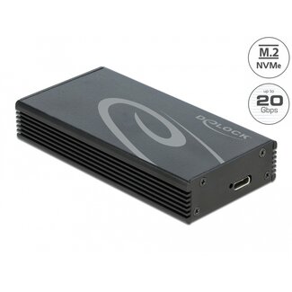 DeLOCK Delock External Enclosure for M.2 NVMe PCIe SSD with SuperSpeed USB 20 Gbps (USB 3.2 Gen 2x2) USB Type-C™ female