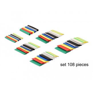 DeLOCK Delock Heat shrink tube set 108 pieces assorted colours