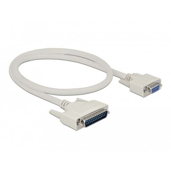 Delock Serial Cable D-Sub 25 male to D-Sub 9 female 0.5 m