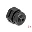 Delock Ventilation Plug M6 black 2 pcs
