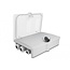 Delock Fiber Optic Distribution Box for indoor and outdoor IP55 waterproof lockable 6 port grey