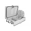 Delock Fiber Optic Distribution Box for indoor and outdoor IP55 waterproof lockable 6 port grey