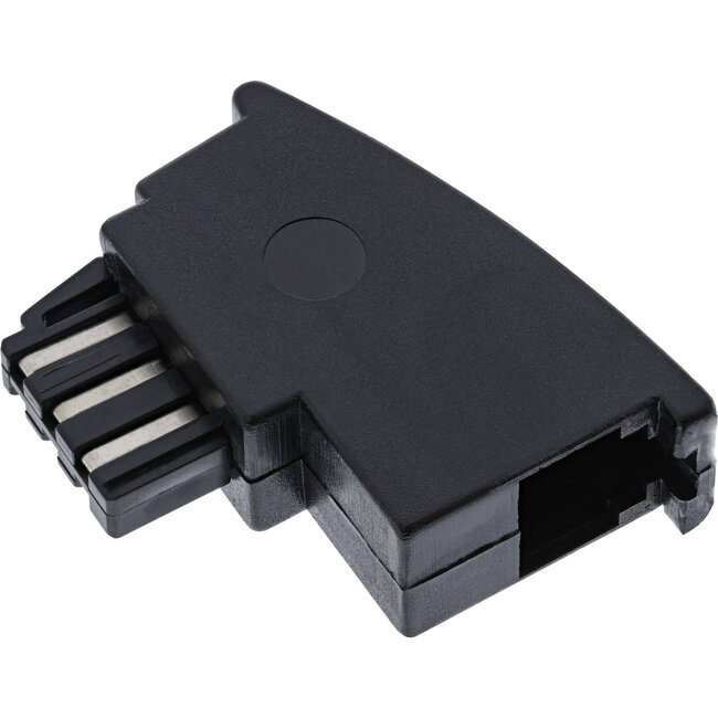 InLine® TAE-F adapter, TAE-F stekker naar RJ11 socket, voor Siemens, Telekom, Hagenuk, enz.