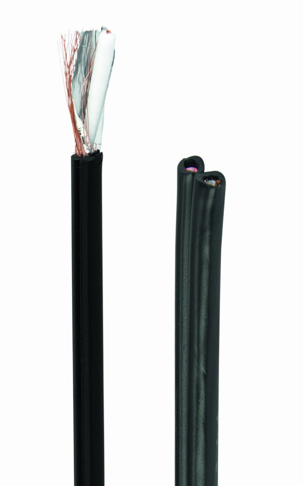 Premium dual-RG59 coaxial kabel, 300 m