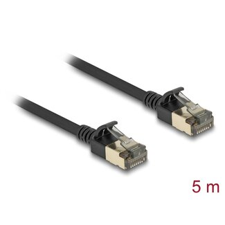 DeLOCK Delock RJ45 Network Cable Cat.8.1 F/FTP Slim Pro 5 m black