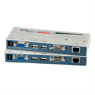 Roline ROLINE Smart KVM extender via RJ45, VGA, USB