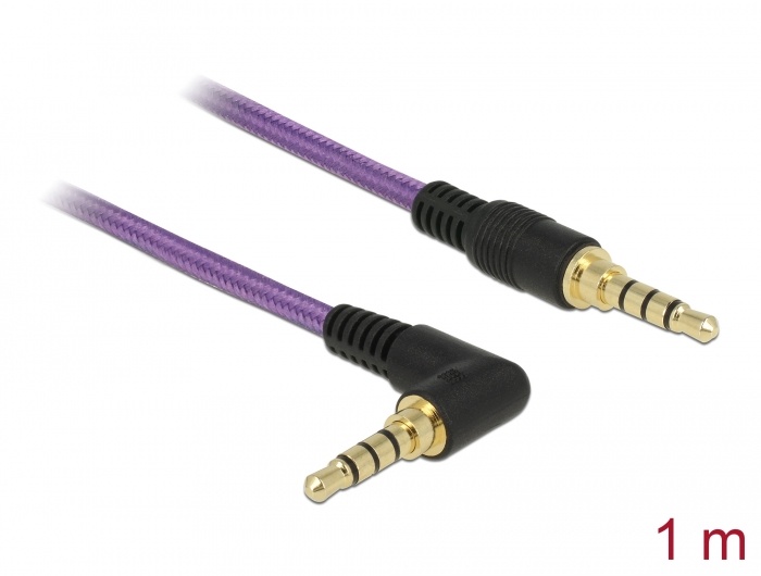 DeLOCK 85611. Aansluiting 1: 3.5mm, Aansluiting 1 type: Mannelijk, Aansluiting 2: 3.5mm, Aansluiting 2 type: Mannelijk, Contact geleider materiaal: Goud, AWG draad omvang: 24, Leng