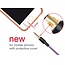 Delock Stereo Jack Cable 3.5 mm 4 pin male > male angled 1 m purple