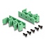 Delock RJ50 2 x female to 2 x Terminal Block with push-button for DIN rail