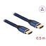 Delock Ultra High Speed HDMI Cable 48 Gbps 8K 60 Hz blue 0.5 m certified