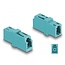 Delock Optical Fiber Coupler LC Simplex female to LC Simplex female OM3 aqua