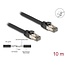 Delock RJ45 Network Cable Cat.6A U/FTP ultra flexible with inner metal jacket 10 m black
