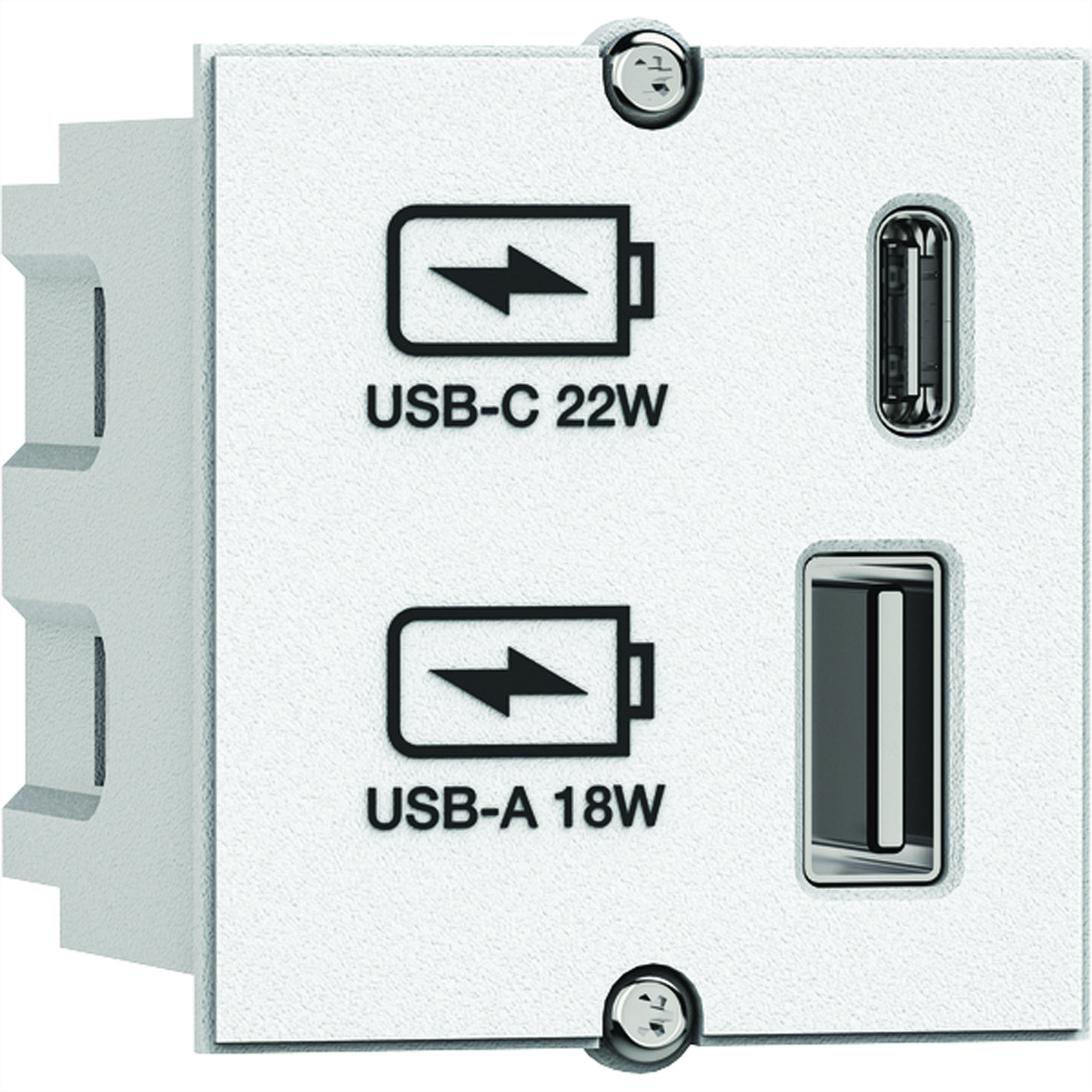 BACHMANN USB A/C 22Watt Charger CM weiss |