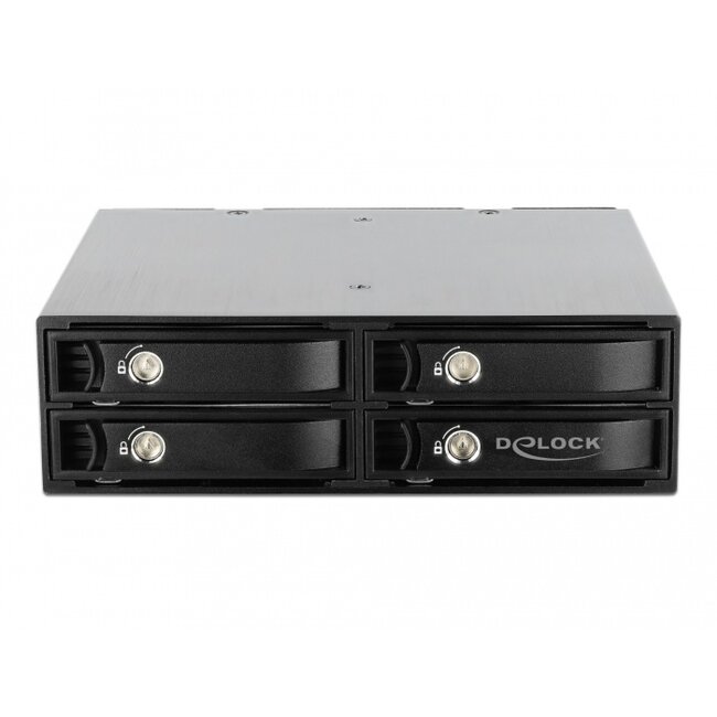 Delock 5.25″ Mobile Rack for 4 x 2.5″ U.2 NVMe SSD with lockable Trays