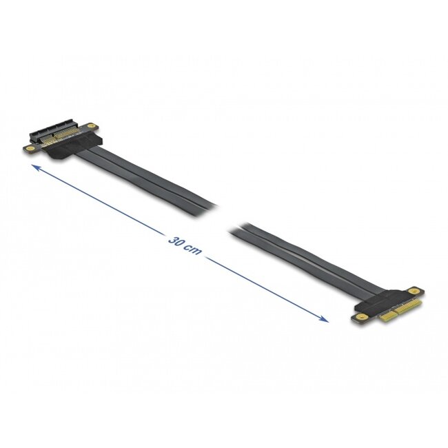 Delock Riser Card PCI Express x4 to x4 with flexible cable 30 cm