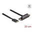 Delock M.2 Key A+E to PCIe x4 NVMe Adapter angled with 20 cm cable