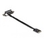 Delock M.2 Key A+E to PCIe x4 NVMe Adapter angled with 20 cm cable