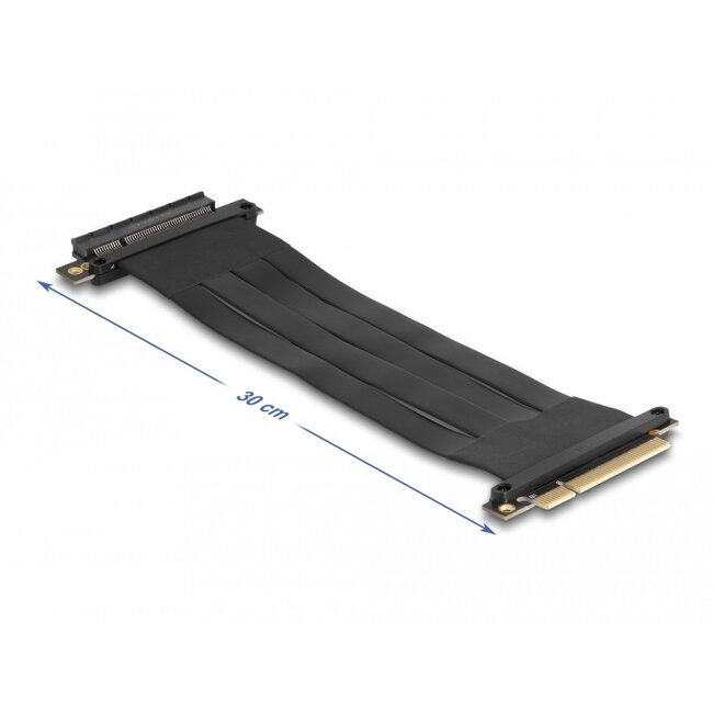 Delock Riser Card PCI Express x8 male to x8 slot with cable 30 cm