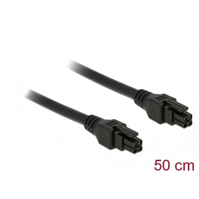 Delock Micro Fit 3.0 Cable 4 pin male > male 50 cm
