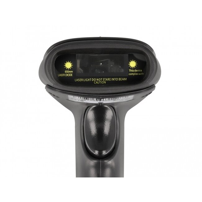 Delock Barcode Scanner 1D Laser for 2.4 GHz, Bluetooth or USB