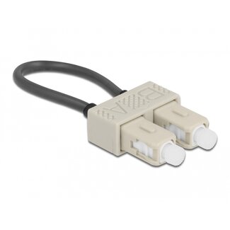 DeLOCK Delock Optical Fiber loopback Adapter SC / OM2 Multi-mode beige