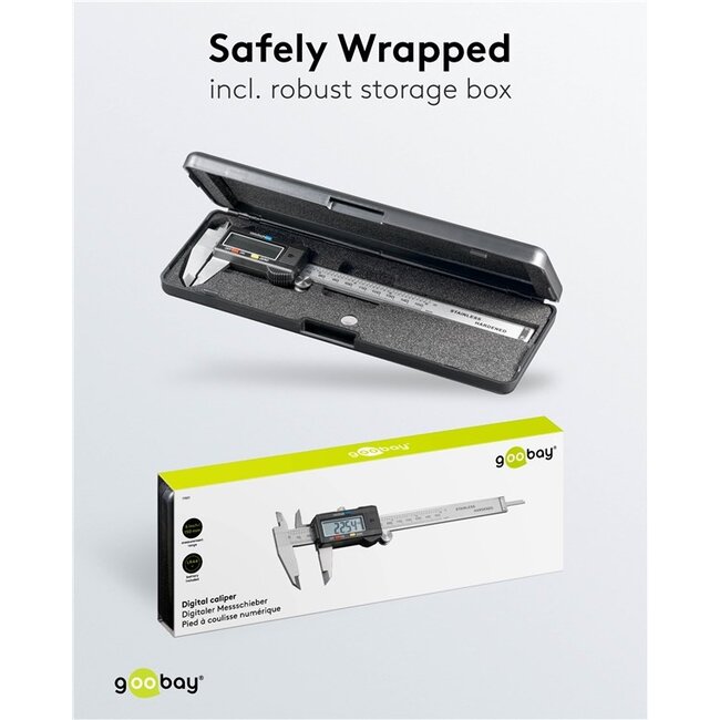 Goobay Digital Caliper 150 mm / 6 Inch
