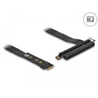DeLOCK Delock M.2 Key M to PCIe x16 NVMe Adapter with 20 cm cable