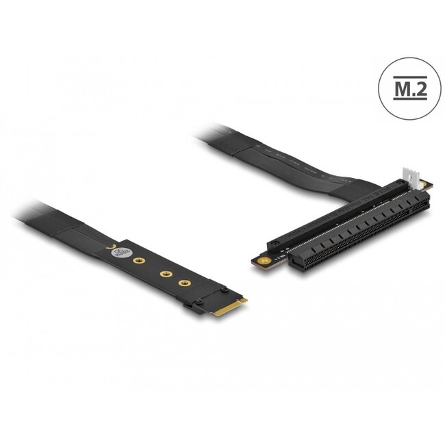 Delock M.2 Key M to PCIe x16 NVMe Adapter with 20 cm cable