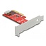 Delock PCI Express x4 Card to 1 x internal OCuLink SFF-8612 - Low Profile Form Factor
