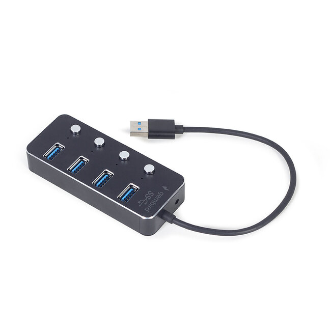 4 poorts USB 3.1 (Gen 1) hub met voeding