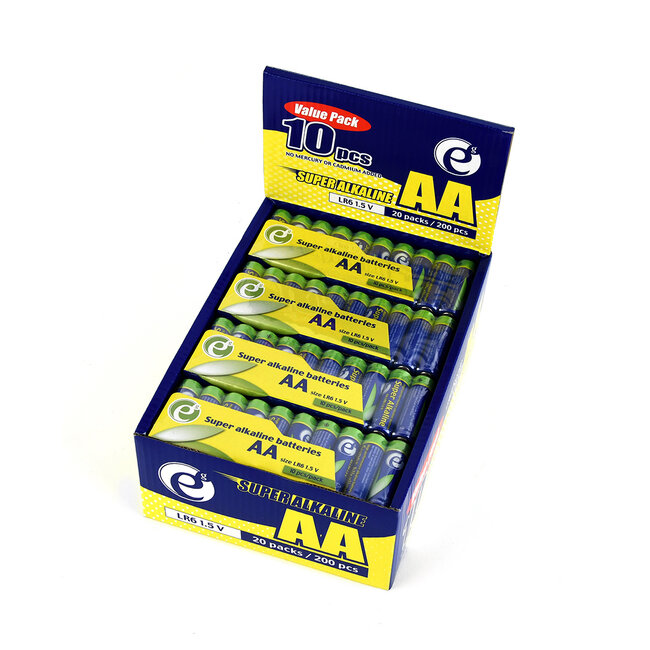 Super alkaline AA batteries, 10-pack