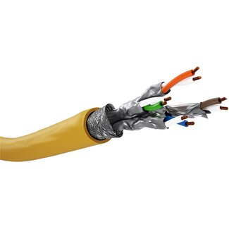 Goobay Goobay GHMT-certified CAT 8.1, S/FTP (PiMF), Network Cable yellow 25 m