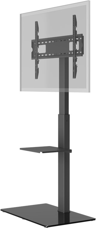 Vloerstandaard voor 37-70 inch schermen - Basic - Hoogte verstelbaar - Tot 40kg - Zwart