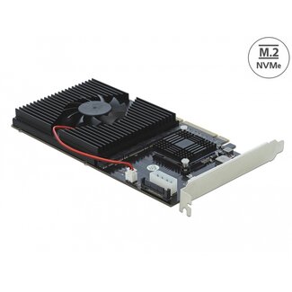 DeLOCK Delock PCI Express x8 / x16 Card to 4 x internal NVMe M.2 Key M