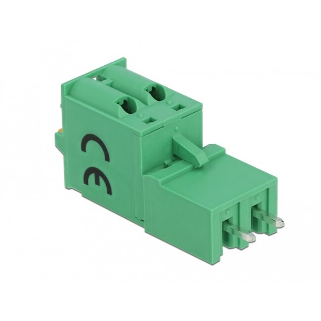 Delock Terminal block set for PCB 2 pin 5.08 mm pitch vertical