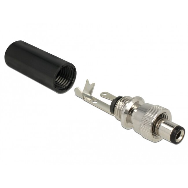 Delock Connector DC 5.5 x 2.5 mm with 9.5 mm length male soldering version