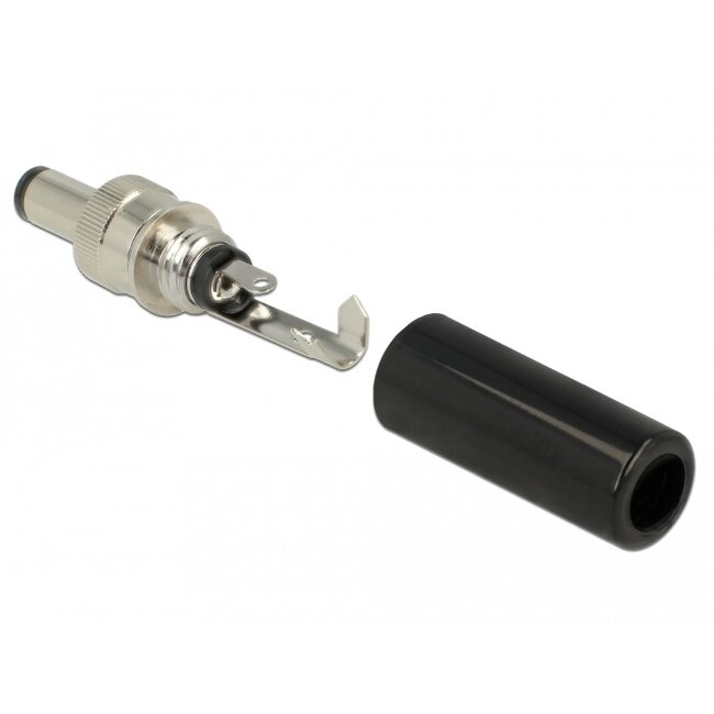 Delock Connector DC 5.5 x 2.5 mm with 9.5 mm length male soldering version