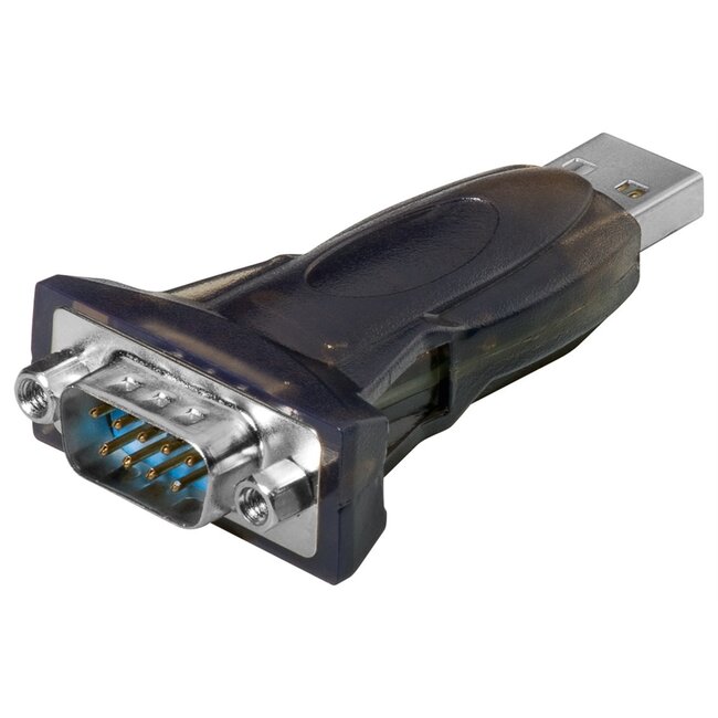 Goobay USB Serial RS232 Converter Mini, Transparent 1.5 m
