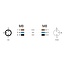 Delock M8 3 pin Cable A-coded male to female PUR (TPU) 3 m