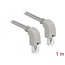 Delock Network cable RJ45 Cat.5e SF/UTP downwards / downwards angled 1 m