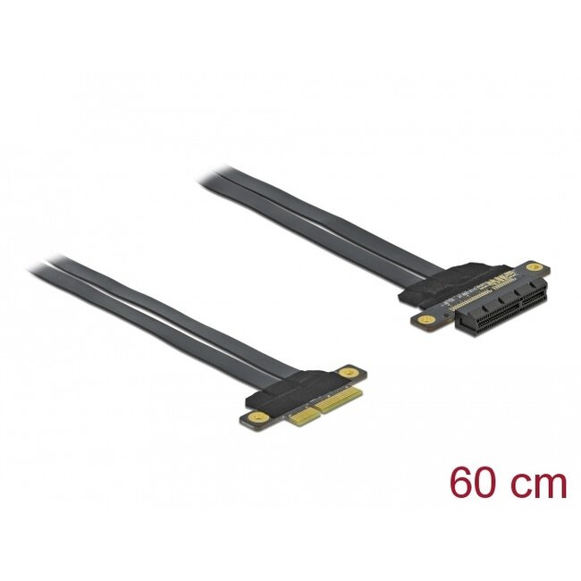 Delock Riser Card PCI Express x4 to x4 with flexible cable 60 cm