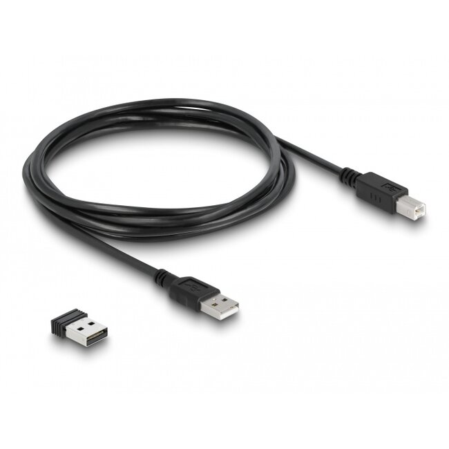 Delock Barcode Scanner 1D and 2D for 2.4 GHz, Bluetooth or USB - white