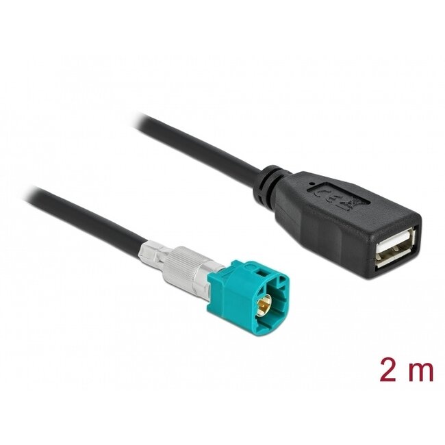 Delock Cable HSD Z male to USB 2.0 Type-A female 2 m