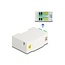 Delock Optical Fiber Connection Box for DIN rail with splice holder and 4 x LC Duplex coupler